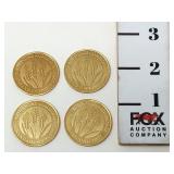 (4) John Deere Commons 1997 Grand Opening Tokens