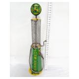 Metal John Deere Gas Pump Decor