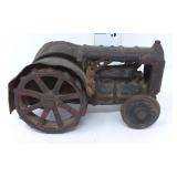 Early Cast Iron Steam Engine Toy Tractor
