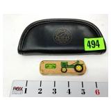 Franklin Mint John Deere Pocket Knife w/Case