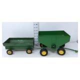 (2) John Deere Farm Wagons - Flare & Gravity Feed