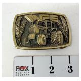 White Farm Equipment Belt Buckle