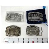 (4) Cargill Hybrid Seeds Belt Buckles