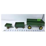 (3) John Deere Wagons