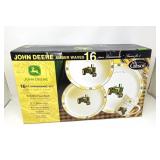 16 Pc. John Deere Amber Waves Dinnerware NIB