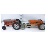(2) Hubley Farm Toy Tractors