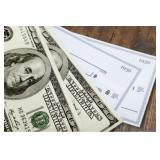 Payment in form of cash, check, money wire, or CC