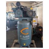 C-Aire Air Compressor, 7.5 HP, Single Phase 80 gal