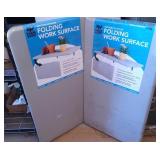 (2) Indoor/Outdoor Folding Work Surface Shelves
