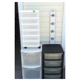 (3) Storage Containers w/Drawers