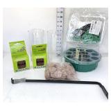 Propagation Tray w/Grow Lights, Starter Plugs,