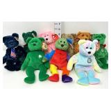(9) Ty Collectable Beanie Babies - All Bears