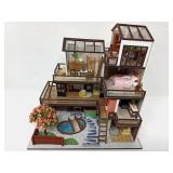 6 1/2' Multi Level House Diorama - Lighted