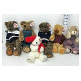 (6) Ty Collectable Jointed Teddy Bears