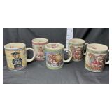 (5) Boyds' Bear Mugs
