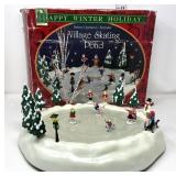 Village Skating Pond - Skaters - Battery Operated