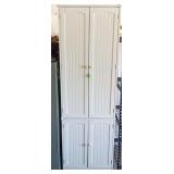 72' White Pantry Wooden Cabinet