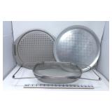 Over the Sink Colander & Pizza Pans (1)