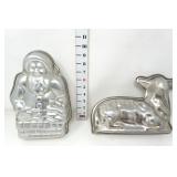 Lamb & Santa Cake Molds