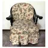Claw Arm Office Chair Converted to Upholstered
