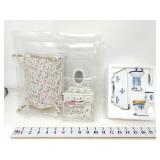 White Dollhouse Bedroom Furniture & Bathroom