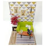 4 1/2' Living Room Diorama - Lighted