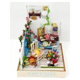 4 1/2' 'Corner of Garden' Diorama - Lighted
