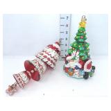 (2) Christopher Radko Christmas Ornaments