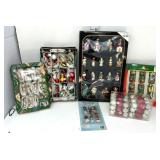 (7) Boxes of Mini Glass Christmas Ornaments- Old