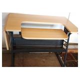 Blonde & Black Metal Computer Desk
