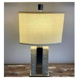 Table Lamp w/Metal Base & Rectangular Shade