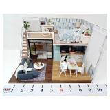 6' House w/Loft Diorama - Lighted Music Box