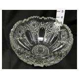Clear Cut Crystal Fruit Bowl - Small Chip on Rim