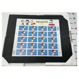 Snoopy Stamp Sheet 2000 34ï¿½ w/Floating Frames