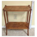 24' Two Shelf Side Table