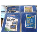 (4) Storage Shop Poly Tarps - 6' x 8' - NIP
