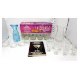 Bar Glasses, Cruet, Pitcher, & Mixer's Manual