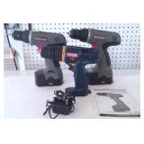(2) Superior Drill/Drivers - No Charger & 3/8'