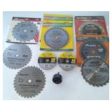 Assortment of Saw Blades - 7 1/4' Regular &