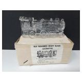 Shackman #1655 Glass Locomotive Candy Container