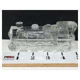 Clear Glass Locomotive Candy Container No. 1028