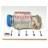 Ball Bubble Gum Glass Car Candy Container