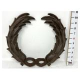 Architectural Salvage Cast Iron Laurel Wreath