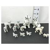 Bone China Miniature Dalmatian Figurines