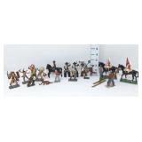 Cast Indians, Cowboys, Military & Skiers