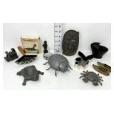 (10) Novelty Metal Ashtrays