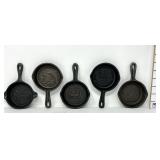 (5) Vintage Advertising Cast Iron Ashtrays