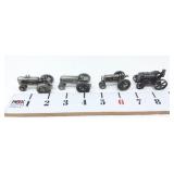 (4) Miniature Pewter Tractors- (1) Massey-Harris