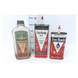 Vtg. Ever-Ready Machine Oil Cans - (1) Glass