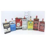 (7) Vtg Penetrating & Lubricating Oil Tin Cans